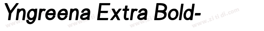 Yngreena Extra Bold字体转换
